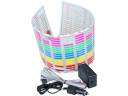 Luz Automotiva Com Ritmo Musical, Equalizador Led Multicolorido, Luz De Segurança Intermitente