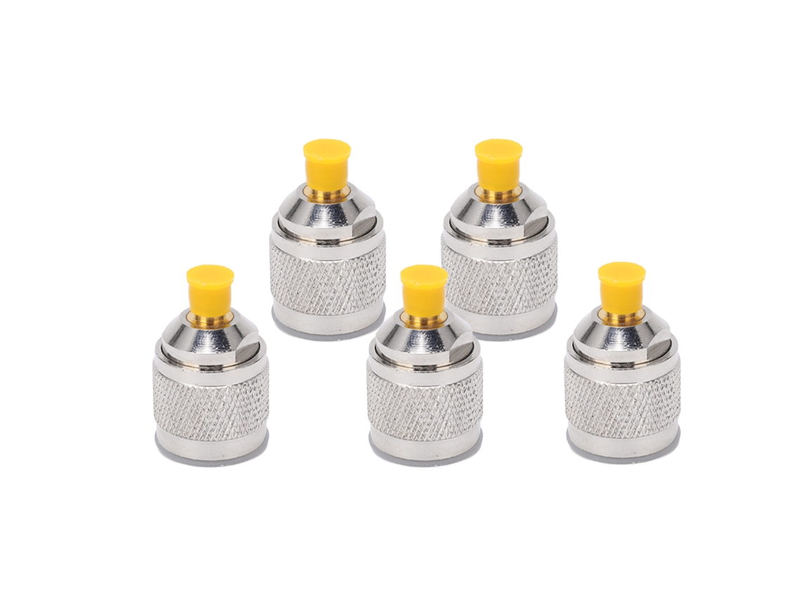 Kit De 5 Adaptadores De Cabo Coaxial Rf N Macho Para Conector Sma Acessório