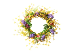 Laxiscreed Coroa De Lavanda Artificial Para Decoração De Porta E Interiores