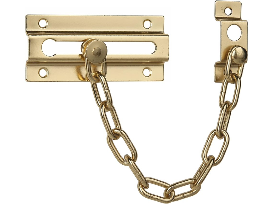 Corrente Para Porta, Trava De Alta Qualidade E Resistente Portas Internas, Uso Doméstico (dourada)