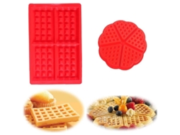 Molde De Silicona Para Waffles, Pasteles E Magdalenas, Alta Qualidade Antiaderente, Resistente Ao Calor