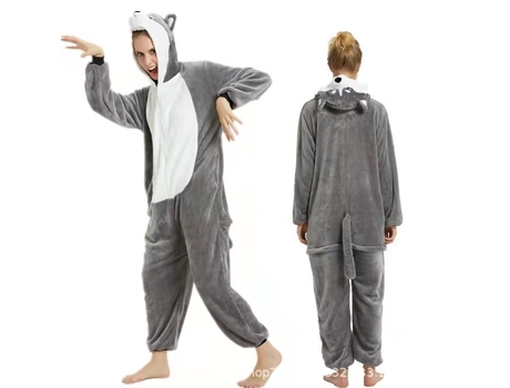 Robe Loungewear,Flow Preto Husky Zip-Up Bodysuit-L FPSP