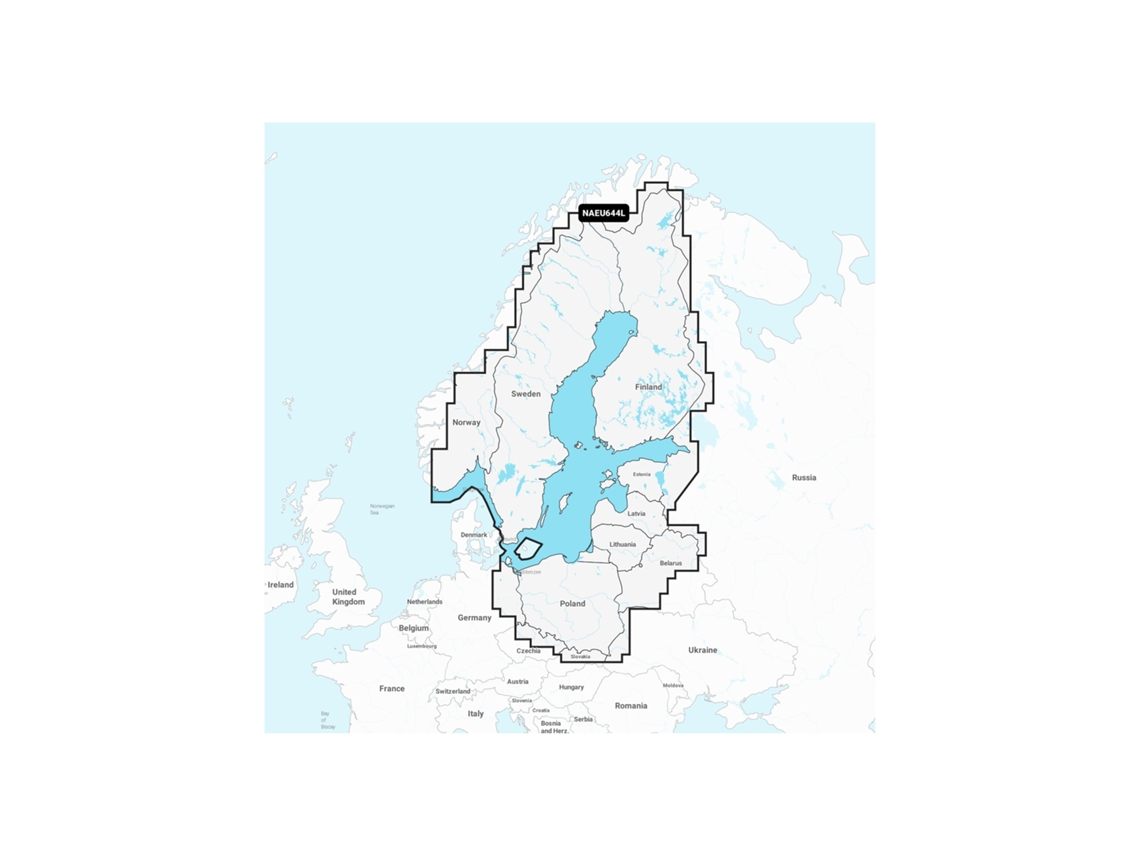 Mapa de navegação + grande sd - mar branco NAVIONICS
