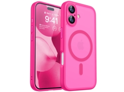 Capa Magnética Para Iphone 17 (6,3 Polegadas), Capa Protetora À Prova De Choque, Rosa Claro.
