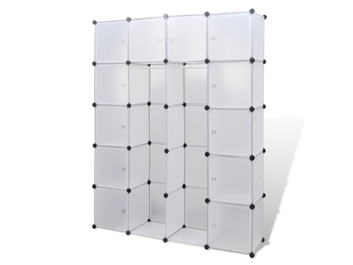 Conjunto 1 Modular Storage,modular Storages Vidaxl Branco Plástico (n/a)