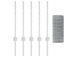 Conjunto 1 Barreira Externa Vidaxl Prateado Aço (10 X 0,6 M)