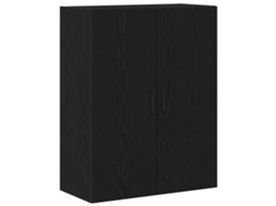 Conjunto 1 Armário De Parede Vidaxl Preto Derivados De Madeira (69,5 X 34 X 90 Cm)