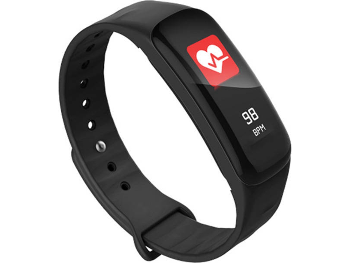 Pulseira Desportiva WJS BF0506- (Monitor Cardíaco - Pedómetro - Preto)