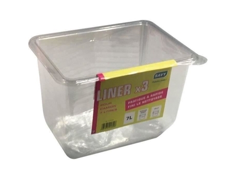 Forro Para Bandeja De Pintura 7l X3 Savy Proteção Plástica Para Balde De 7l