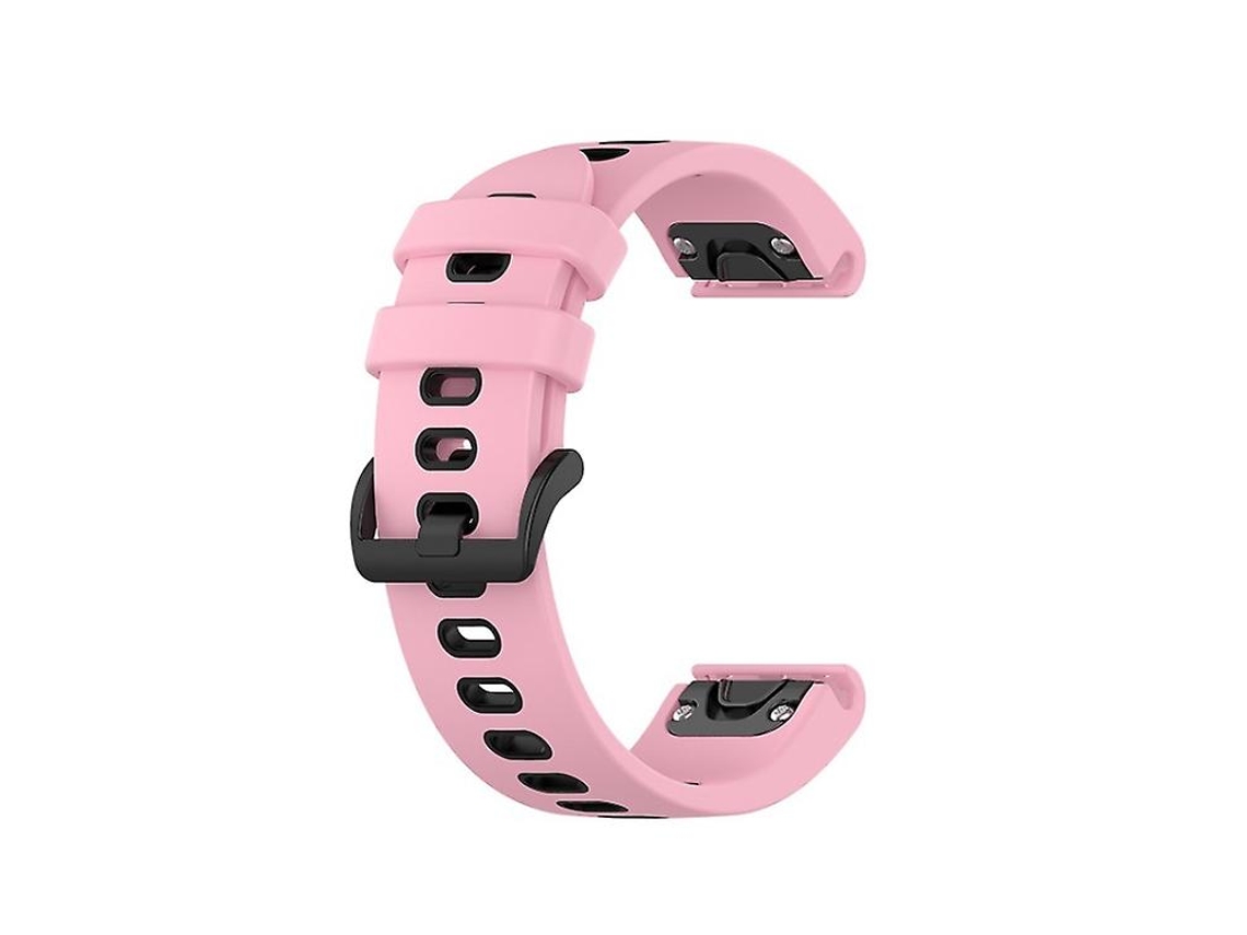 Bracelete de Smartwatch para Garmin Forerunner 945 22Mm Silicone Sports Pulseira de Relógio de Rosa-Preto VENISYMLIS