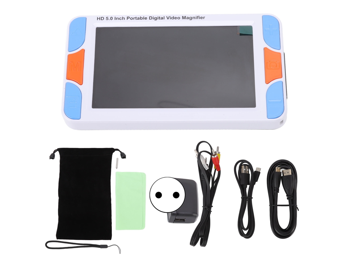 Lupa Digital Portátil 5" Lcd 3x-48x Câmeras Duas