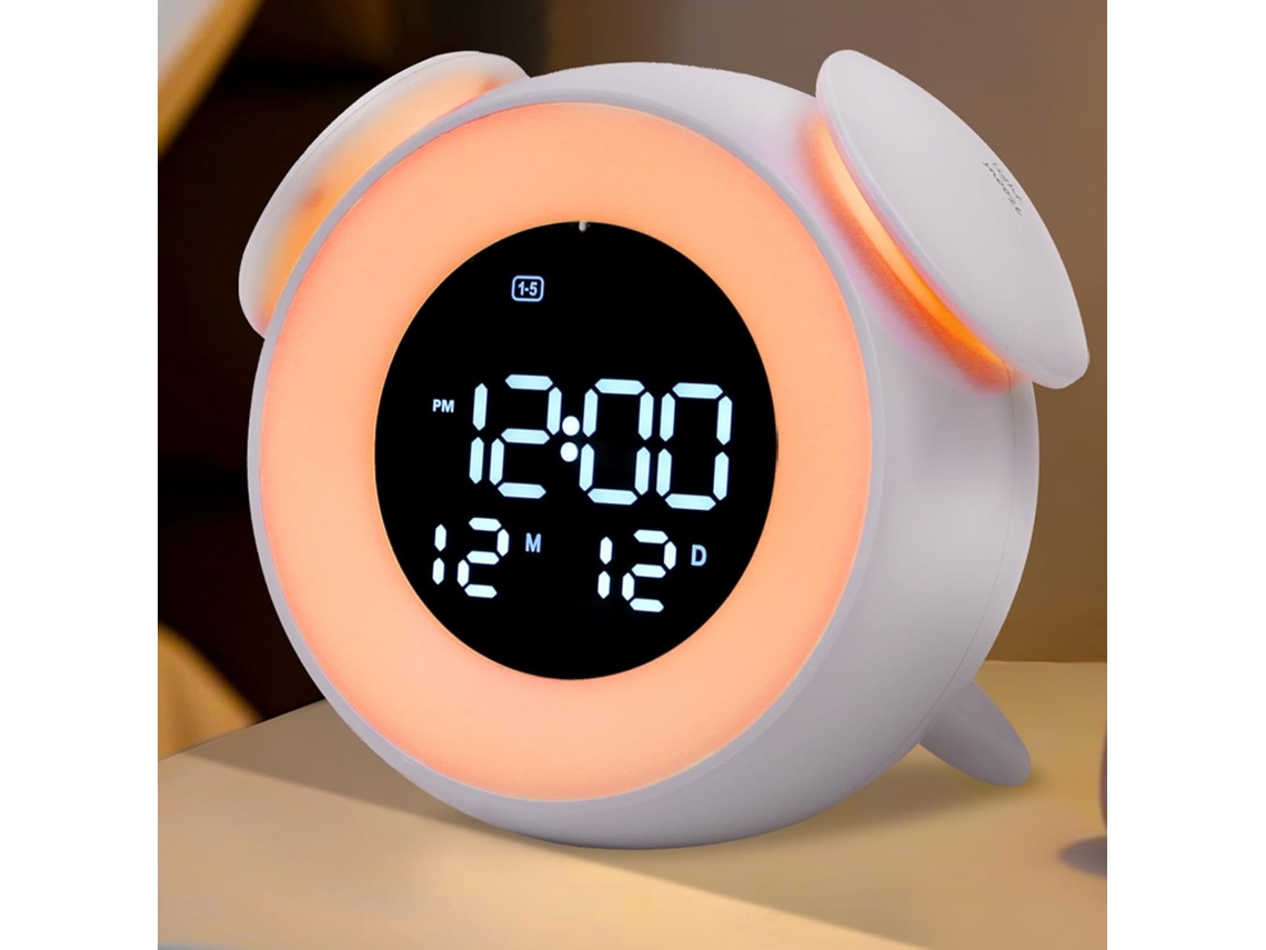 Lurelia Despertador Sunrise Para Crianças, Luz Para Acordar, Quarto, Dormir, Simulação De Nascer/pôr Do Sol, Luz Noturna De 14 Cores