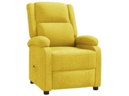 Recliner Chair, Recliner Chairs Vidaxl Amarelo Tecido