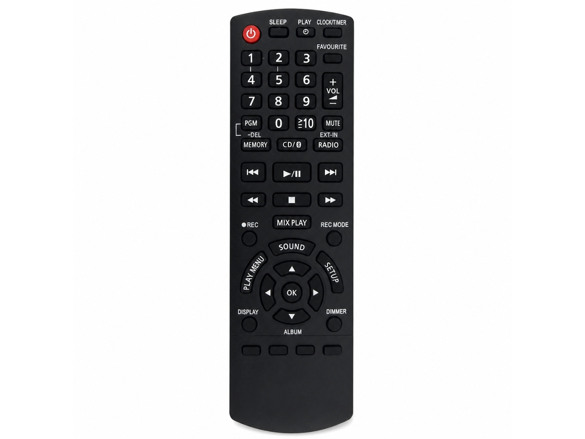 Comando De Substituição Compatível Com Sistema Áudio Panasonic N2qayb001102_dae