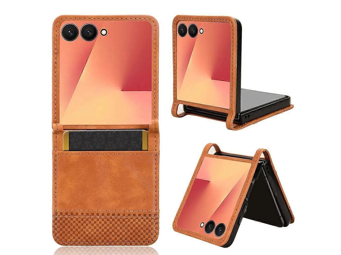 Capa Couro Para Samsung Galaxy Z Flip7 5g, Elysve