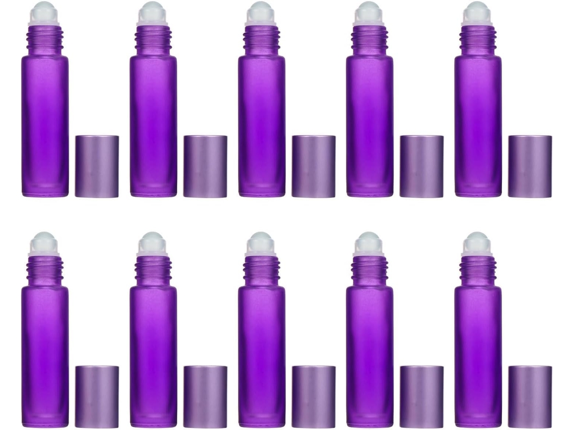 Frascos Roll-on De 10ml Fáceis E Práticos De Usar, Pacote Com 10 Unidades.