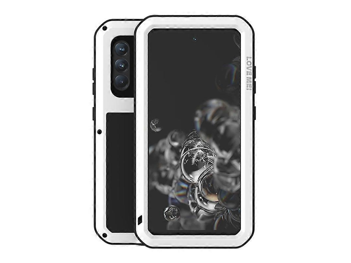 Capa Protetora De Metal À Prova De Choque, À Prova Dágua E Poeira Com Vidro Para Samsung Galaxy S21 Fe Love Mei