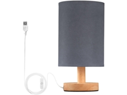 Luminária de mesa LED Kll com cúpulas texturizadas em antracite, luz noturna para quarto infantil e casa.