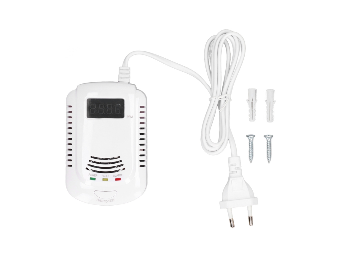 Detector De Gás Sem Fio Portátil Para Gás Natural Metano 3000ppm