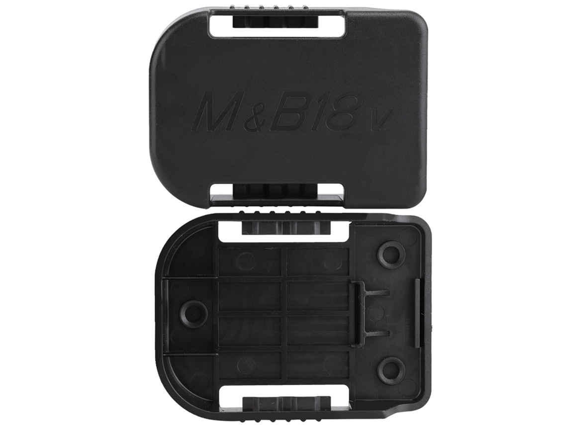 Suporte de Bateria S/MARCA para Ferramentas Makita/Bosch 18V, 5pcs, Preto
