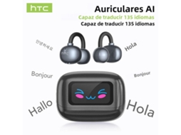 FONES DE OUVIDO BLUETOOTH MDUG com visor LCD, tradutor de IA, ganchos auriculares sem fio e cancelamento de ruído
