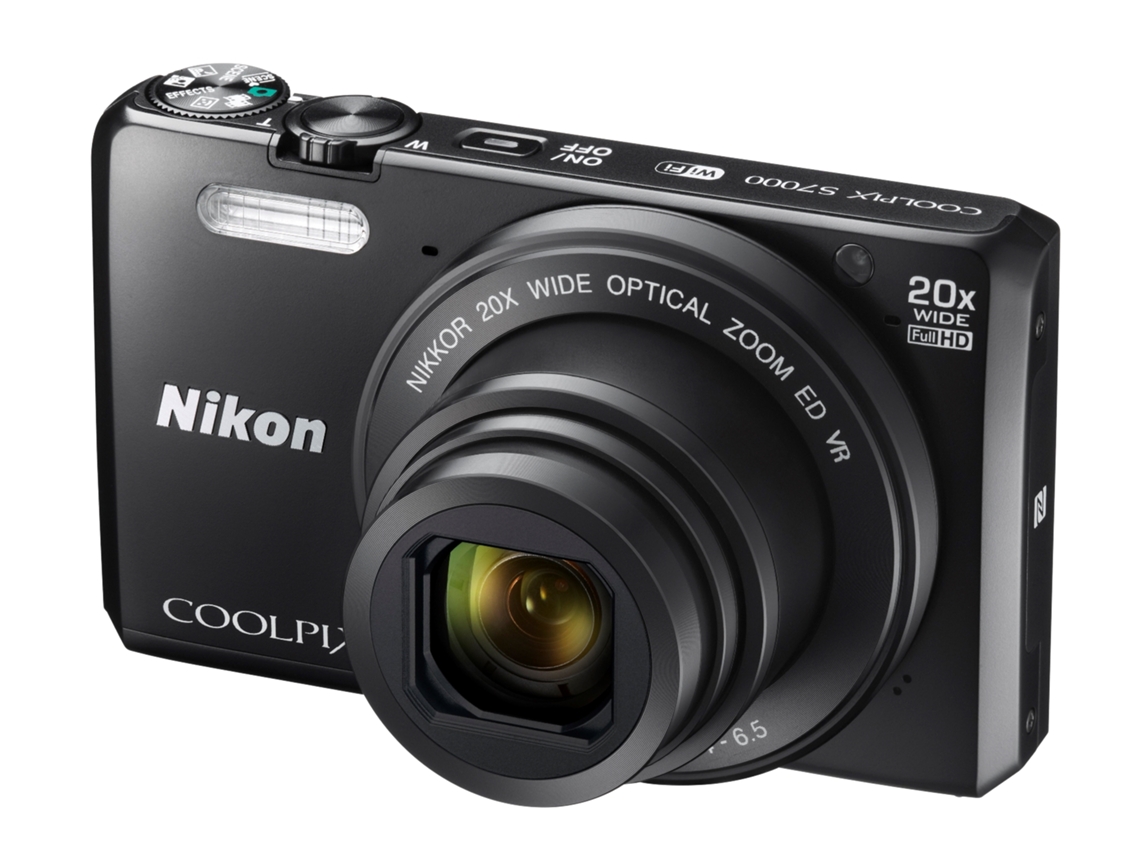 Máquina Fotográfica Bridge NIKON Coolpix S7000 (Preto - 16.7 MP
