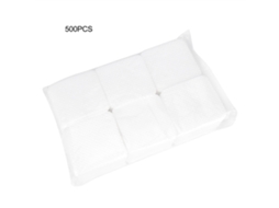 500 Unidades. Toallitas De Algodón Desechables Suaves Sin Pelusas Para Remover Esmalte De Uñas Y Maquillaje
