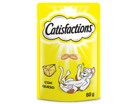 Snacks Recompensa para Gatos Sabor Queijo 60 G CATISFACTIONS