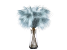 Laxiscreed Flores Artificiais Reed Pampas Para Decoração De Casamentos Em Branco E Azul