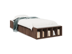 Bed Frame, Bed Frames Vidaxl Marrom Madeira Processada (90 X 200 Cm)