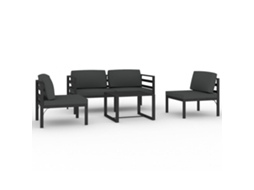 Garden Lounge Set, Garden Lounge Sets Vidaxl Antracite Alumínio (n/a)