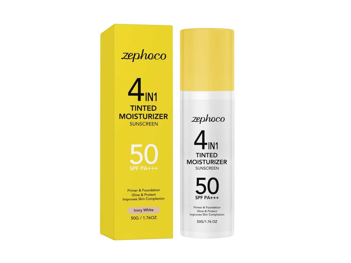 Zephoco Hidratante Colorido Branco Ivory Leve Refreshante Não Pegajoso Fácil De Espalhar