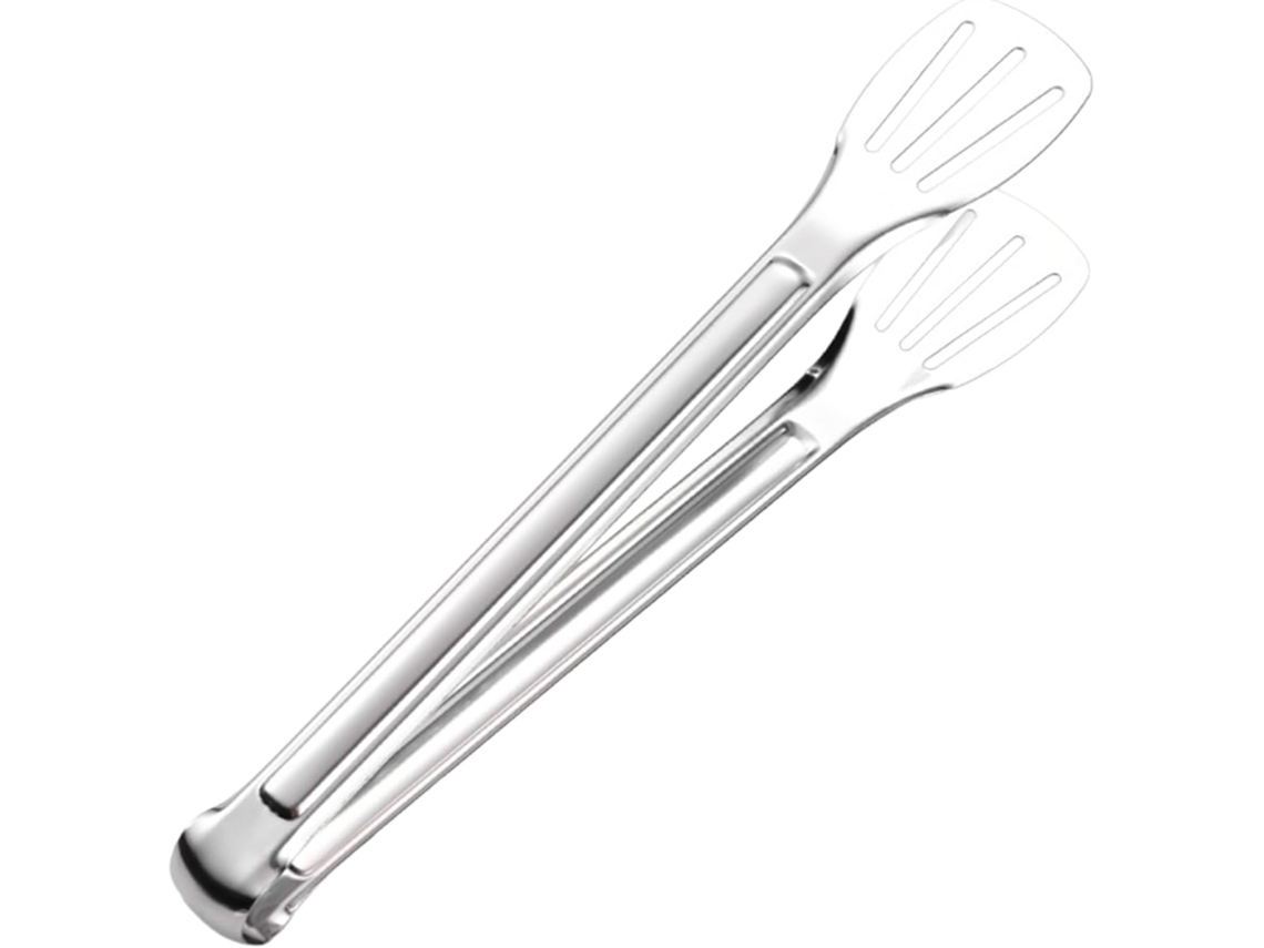 Pinça De Servir Robusta Em Aço Inoxidável Com Cabo Dividido 3 Linhas, Ideal Para Churrasco, Buffet E Uso Na Cozinha