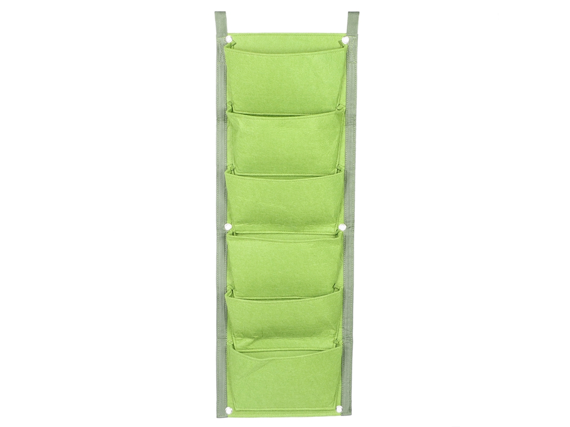 Sacolas Verticais De Plantio Com 6 Bolsos Jardim Exterior