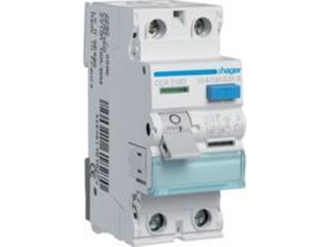 Disjuntor diferencial diferencial bipolar 16a/10ma 6ka Cca216d Hager (cca216d)