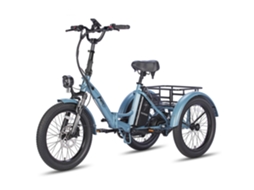 F20 Mate Bicicletas Eléctricas Motor 250w Bateria 48v20ah 20" Pneus Travão de Disco Hidráulico Azul FAFREES