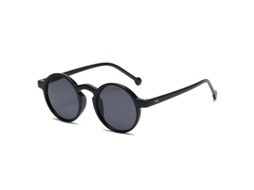 Óculos De Sol Retrô Redondos Para Ciclismo (preto), Proteção Uv400, Lentes De Acetato Degradê.