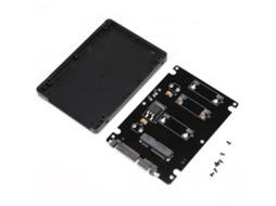 Adaptador Mini Pcie/m Sata Ssd Para 2.5 Polegadas Sata Enclosure Case Externo Ssd Hdd Preto