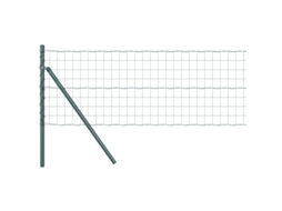 Conjunto 1 Cerca Externa Vidaxl Verde Aço (25 X 0,8 M)