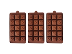 Moldes de Silicone Nova Line, para chocolate, arco, cubos de gelo, gelatinas, 3 unidades | S/MARCA