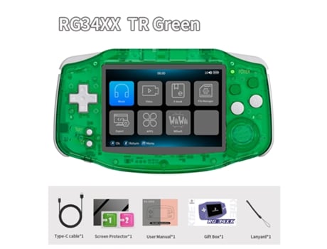 Console De Jogos Retrô Portátil Ips De 3,4, Tela 720×480, Linux De 64 Bits, Bluetooth, Bateria De 3500 Mah, 256 Gb, 11 Mil Jogos Viewleaf