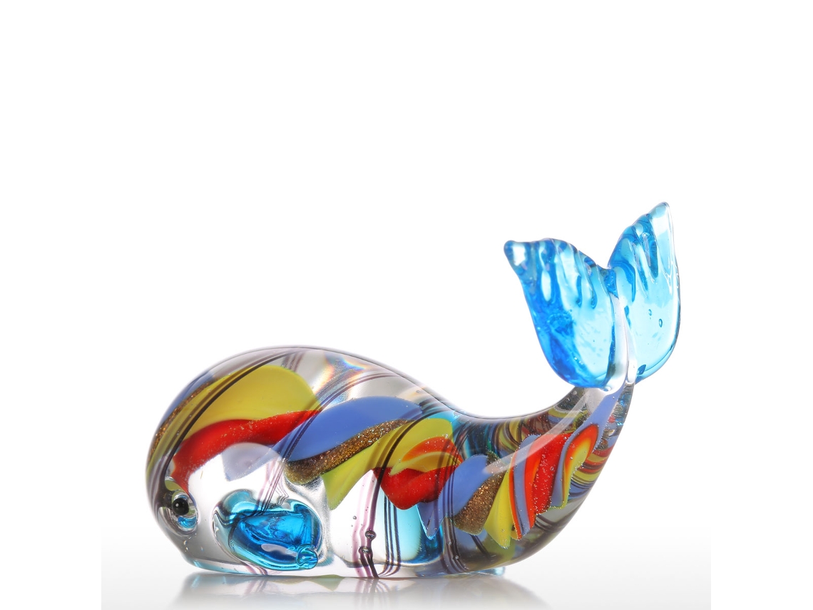 Figura Baleia Decorativa Tooarts Vibrante