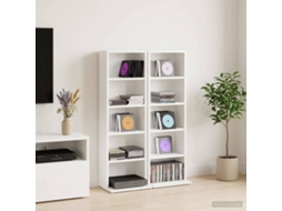 Vidaxl Armário Para Cd 2 Unid. Branco 33 X 23,5 X 97,5 Cm