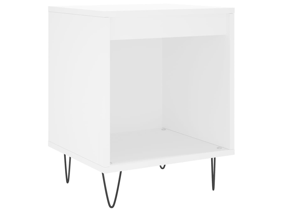 Mesa de Cabeceira Derivados de Madeira Branco MAISON EXCLUSIVE (40x35x50 cm)