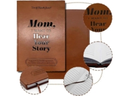 Mãe, quero ouvir sua história. Diário guiado para mães. Caderno de capa dura com marcador. Presente de aniversário significativo para mães. Slowmoose