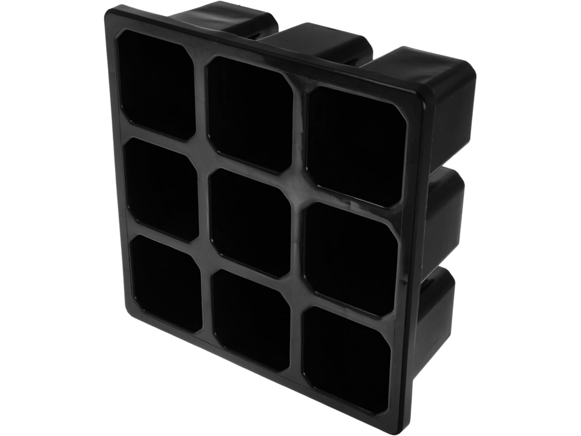 Caixa de ferramentas modular de plástico para organização e armazenamento no escritório.
