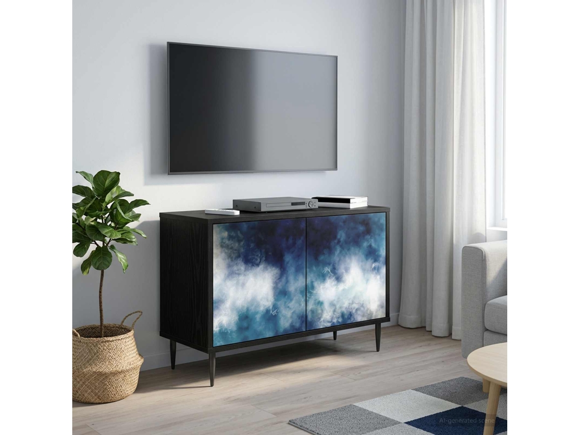Vidaxl Gabinete Para Tv Raalte 69 X 33 X 50,5 Cm Carvalho Preto
