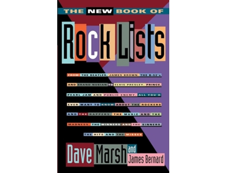 Livro The New Book of Rock Lists de Dave Marsh (Inglês)
