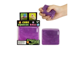 Brinquedo Sensorial Anti-stress Cubos De Gelo Roxo Amz Portátil