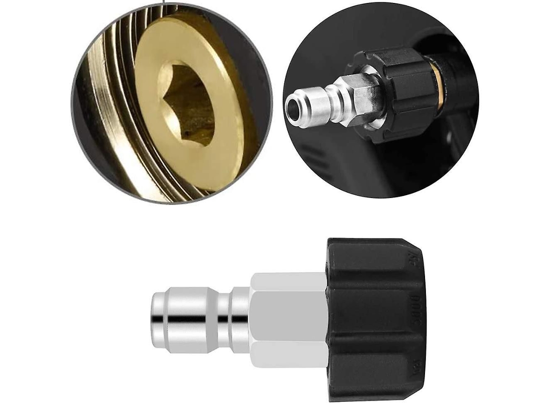 Adaptador Para Lavadora De Pressão, Desconexão Rápida, M22 Macho E Fêmea, 3/8 Polegadas-sdcy